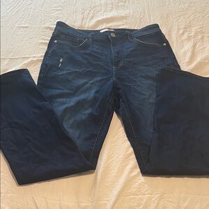 LC Lauren Conrad Dark Blue Bootcut Stretch Jeans